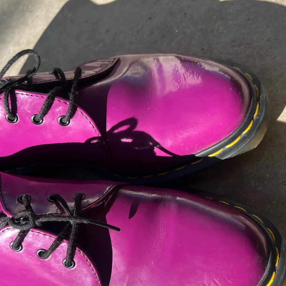 Doc Martens CUTE Purple Patent PASCALE 10084 AW004 Women’s Sz 8 RARE - Picture 11 of 13